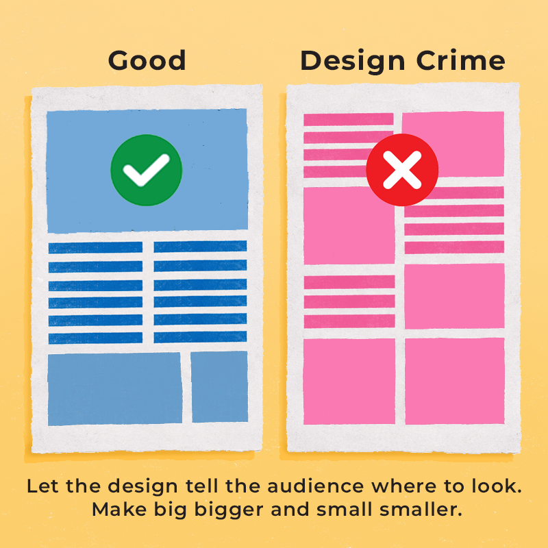 example of good and bad layout design
